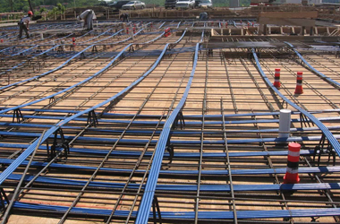 Home post tension construction